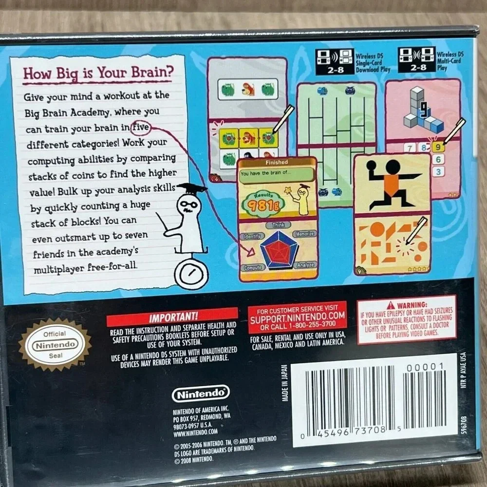 2006 Big Brain Academy-Nintendo DS Touch Generations NEW
